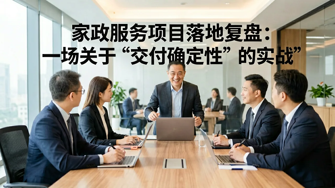 家政服务项目落地复盘：一场关于“交付确定性”的实战
